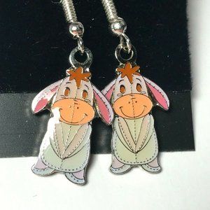 Vintage Disney Eeyore Earrings Winnie the Pooh Disneyana Charm